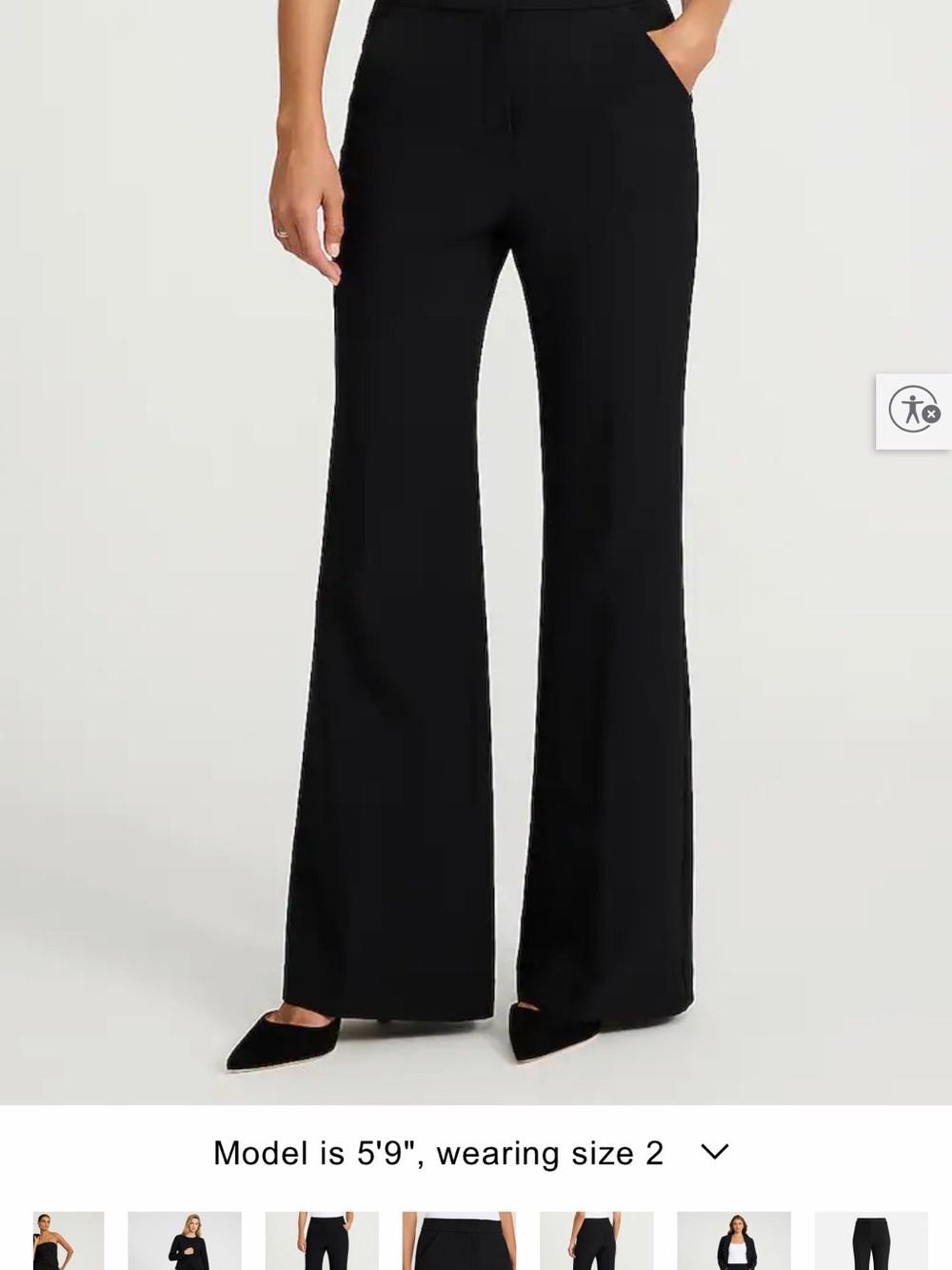 Express Black High-Rise Wide Leg Pants